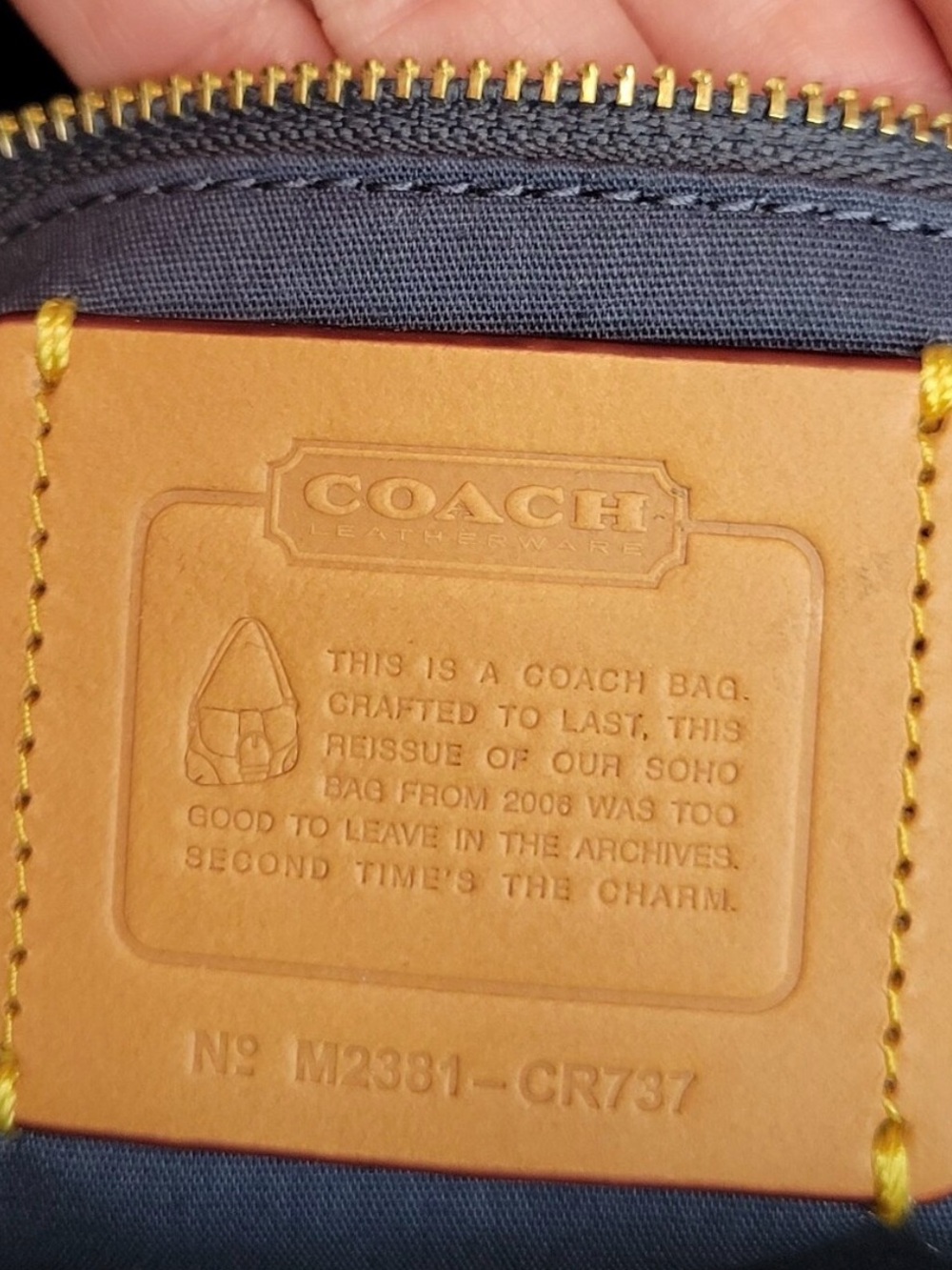 COACH RE-EDITION DENIM SOHO FLAP BAG CR737 - Picture 3 of 4